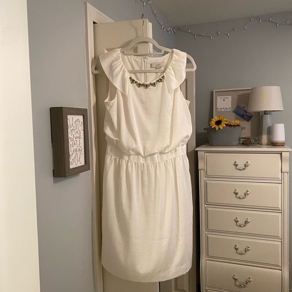 𝅺LOFT White Dress - Picture 10 of 12